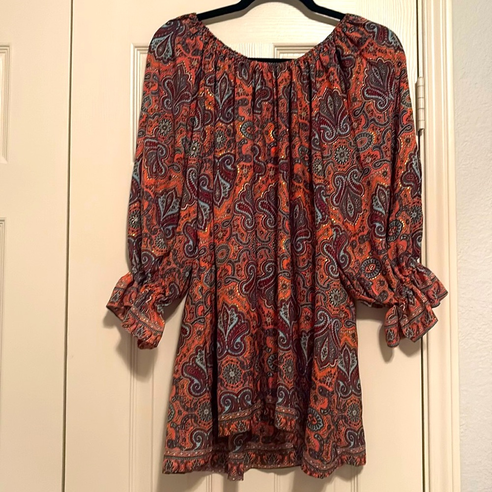 Paisley Print Boho Blouse Paani Luv